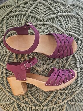 Kulikstyle Clog Wood Heel Sandals 39